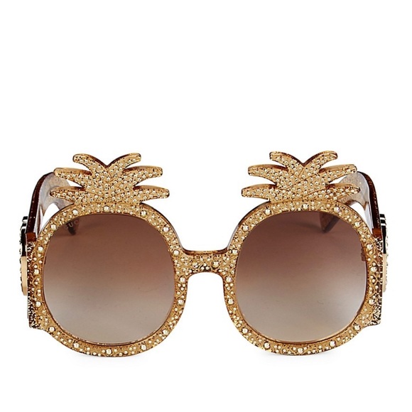 Gucci pinnaple crystal embelished sunglasses